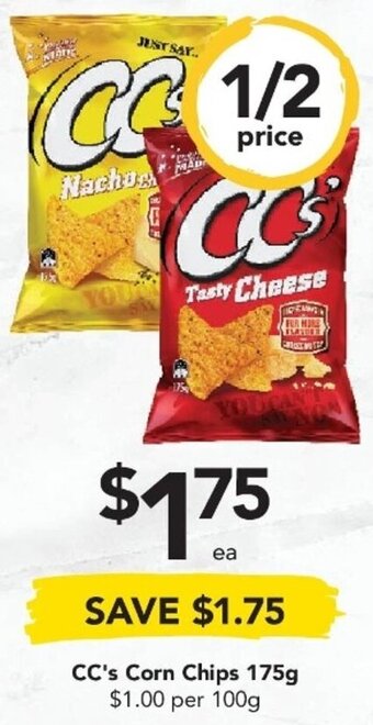 Drakes CC's Corn Chips 175g offer