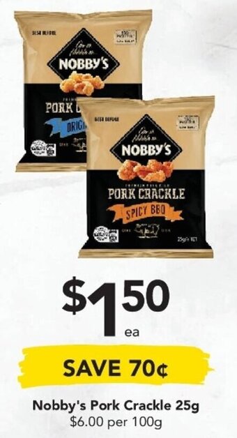 Drakes Nobby's Pork Crackle 25g offer