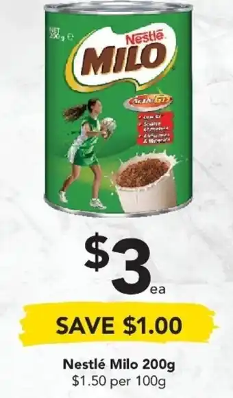 Drakes Nestlé Milo 200g offer