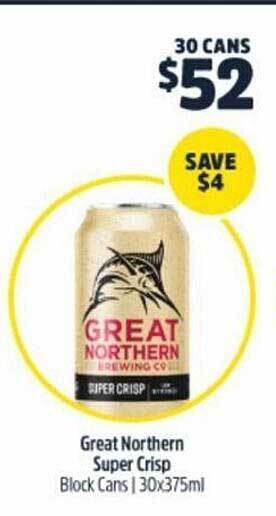 BWS Great northern super crisp offer
