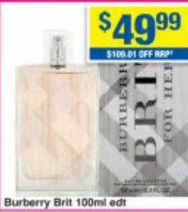 My Chemist Burberry brit edt offer