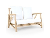 LivingStyles Thiago Teak Timber Indoor / Outdoor Sofa, 2 Seater offer