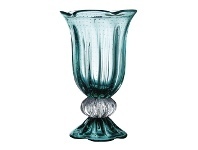 LivingStyles Empress Glass Vase, Marine offer