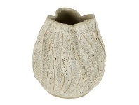 LivingStyles Erskine Ceramic Vase, Large, Antique White offer