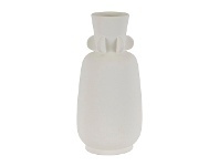 LivingStyles Miles Stoneware Vase, White offer