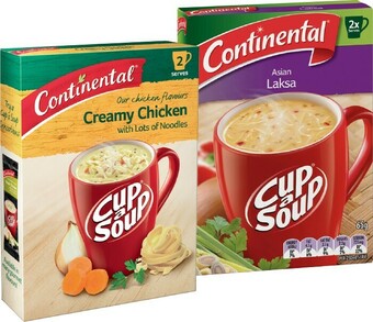 IGA Continental Cup A Soup 2 Serve Selected Varieties offer