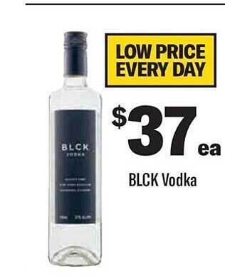 Liquorland Blck vodka offer
