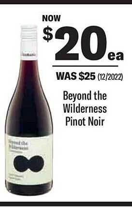 Liquorland Beyond the wilderness pinot noir offer
