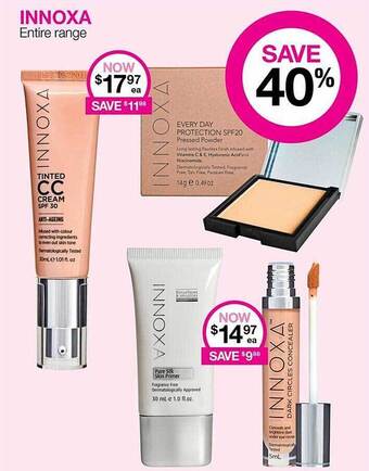 Priceline Innoxa entire range offer