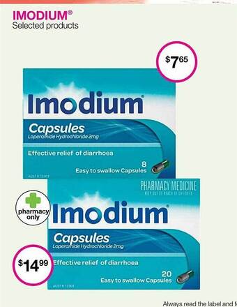 Priceline Imodium capsules offer