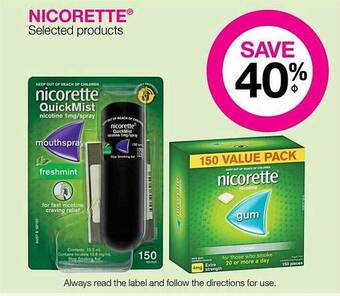 Priceline Nicorette selected products offer