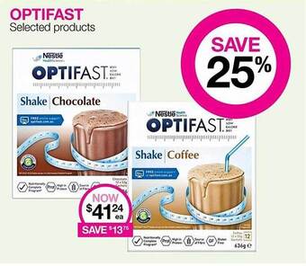 Priceline Optifast selected products offer