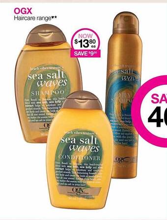 Priceline Ogx haircare range offer
