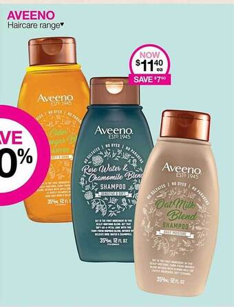 Priceline Aveeno haircare range offer