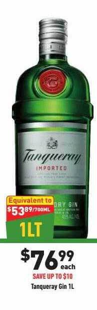 Liquor Legends Tanqueray gin offer
