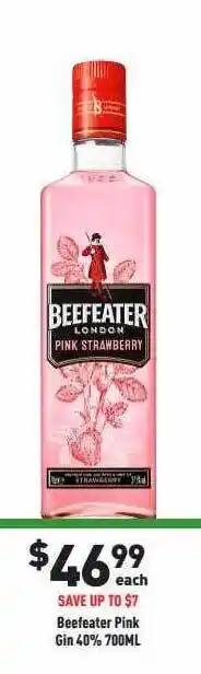 Liquor Legends Beefeater pink gin offer