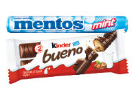 Foodworks Kinder Bueno Chocolate Bar 39/43g, Nutella B-Ready 22g or Mentos Rolls 37.5g offer