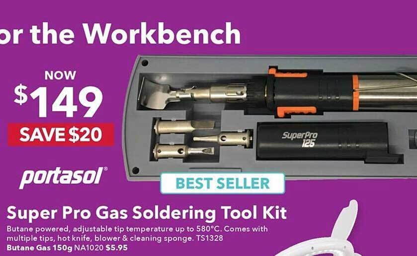 Super pro gas soldering tool kit offer at Jaycar Electronics