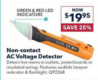 Non-contact ac voltage detector