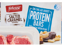 ALDI Hillcrest Salted Caramel Protein Bars 5pk/200g offer