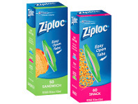 Coles Ziploc Sandwich Bags 50 Pack or Snack Bag 60 Pack offer