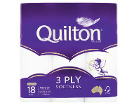 Foodworks Quilton Toilet Tissue 3ply 18 Pack offer