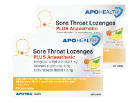 Chemist Discount Centre Apo Health Sore Throat Plus Anaesthetic 36 Lozenges offer