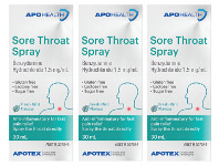 Chemist Discount Centre Apo Health Sore Throat Spray 30ml offer