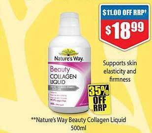 Chemist Warehouse Nature's way beauty collagen liquid 500ml offer