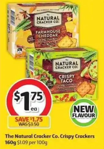 Coles The Natural Cracker Co. Crispy Crackers 160g offer