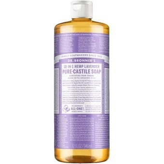 Dr bronner's pure-castile liquid soap lavender, 946ml