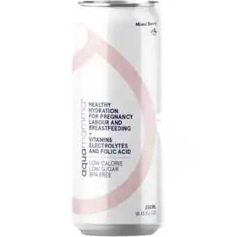 Aquamamma hydration mixed berry 250ml - 12 pack