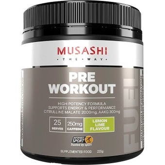 healthylife Musashi pre workout lemon lime 225g offer