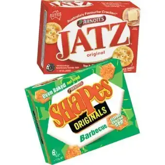 IGA Arnott's shapes, clix or jatz 130-250g selected varieties offer
