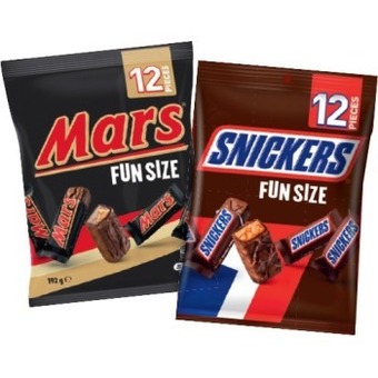 IGA Mars, m&m's or skittles fun size pack 132-192g selected varieties offer