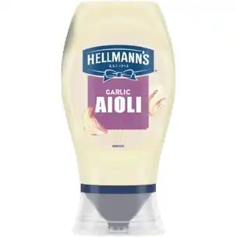 IGA Hellmann's garlic aioli 252g offer
