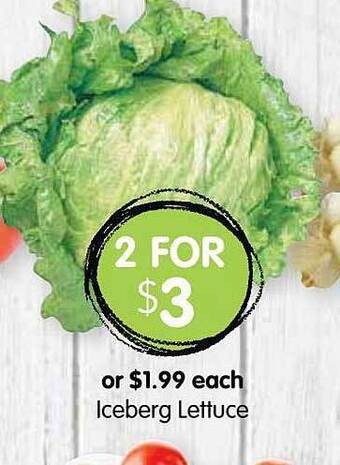 Spudshed Iceberg lettuce offer