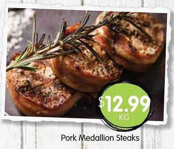 Spudshed Pork medallion steaks offer