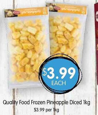Spudshed Quality food frozen pineapple diced offer