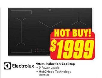 The Good Guys Electrolux 90cm induction cooktop offer