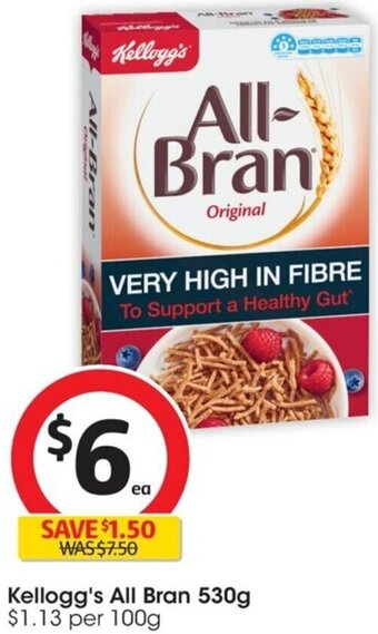 Coles Kellogg's All Bran 530g offer