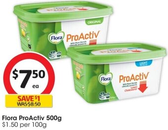 Coles Flora ProActiv 500g offer
