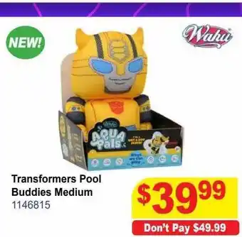 Mr Toys Transformers pool buddies medium offer