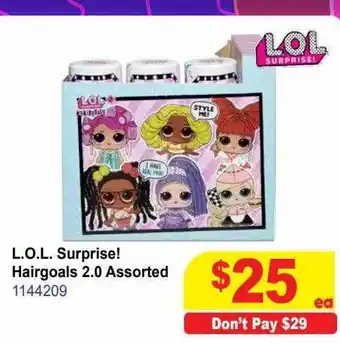 Mr Toys L.o.l. surprise! hairgoals 2.0 assorted offer