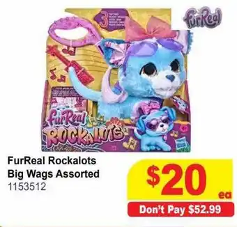 Mr Toys Furread rockalots big wags assorted offer