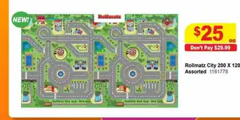 Mr Toys Rollmatz city 200 x 120 assorted offer