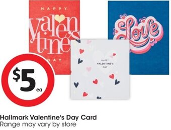 Coles Hallmark Valentine's Day Card offer