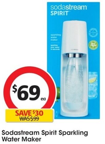 Coles Sodastream Spirit Sparkling Water Maker offer