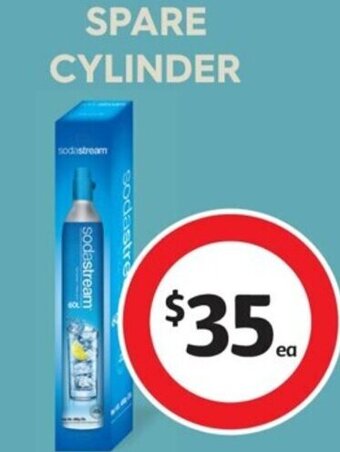 Coles Sodastream Gas Cylinder 60 Litre offer