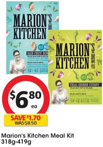 Coles Marion's Kitchen Meal Kit 318g-419g offer